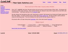 Tablet Screenshot of fiberopticswitch.com